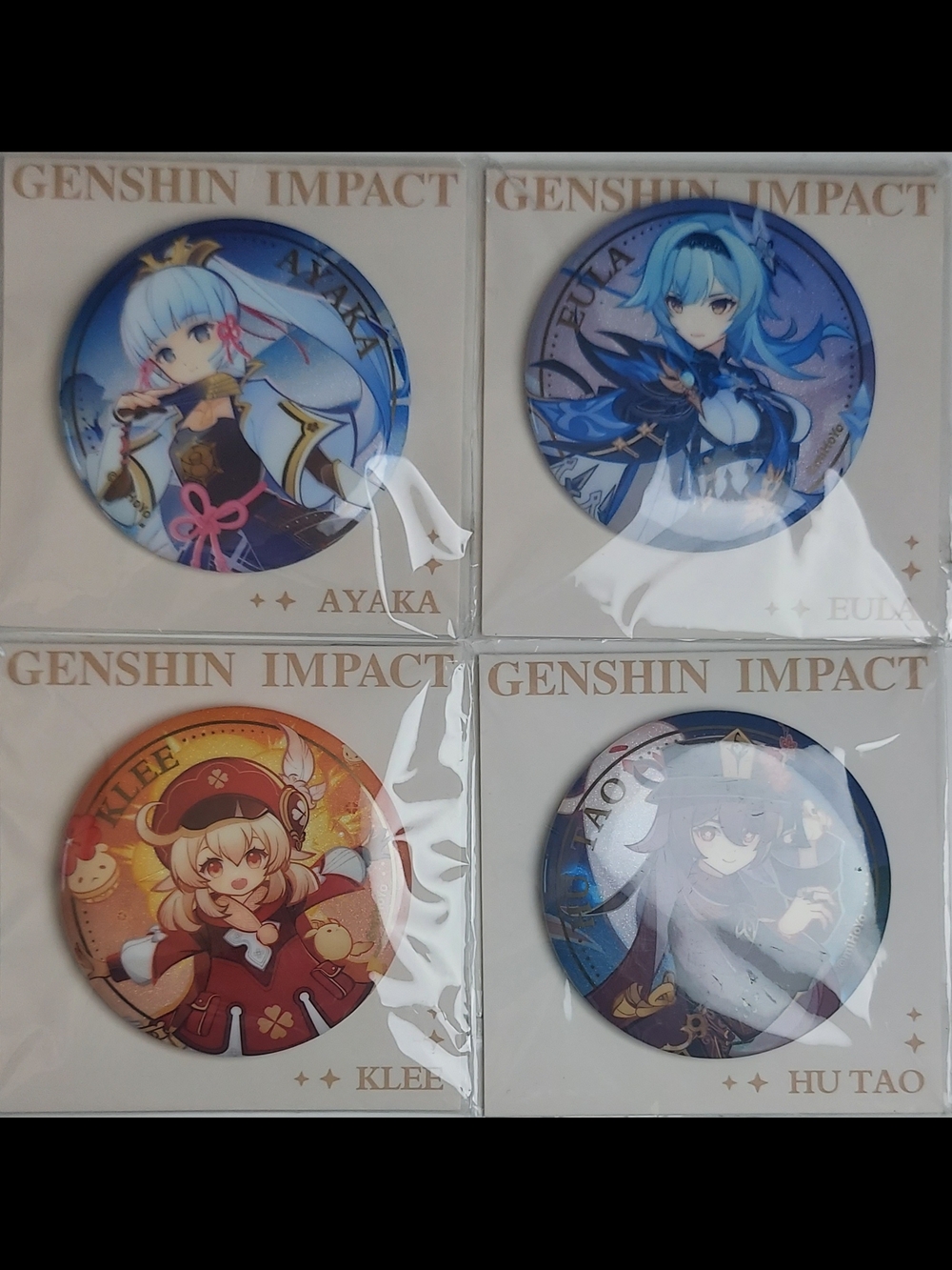 Genshin Impact Pins Set Of 4
